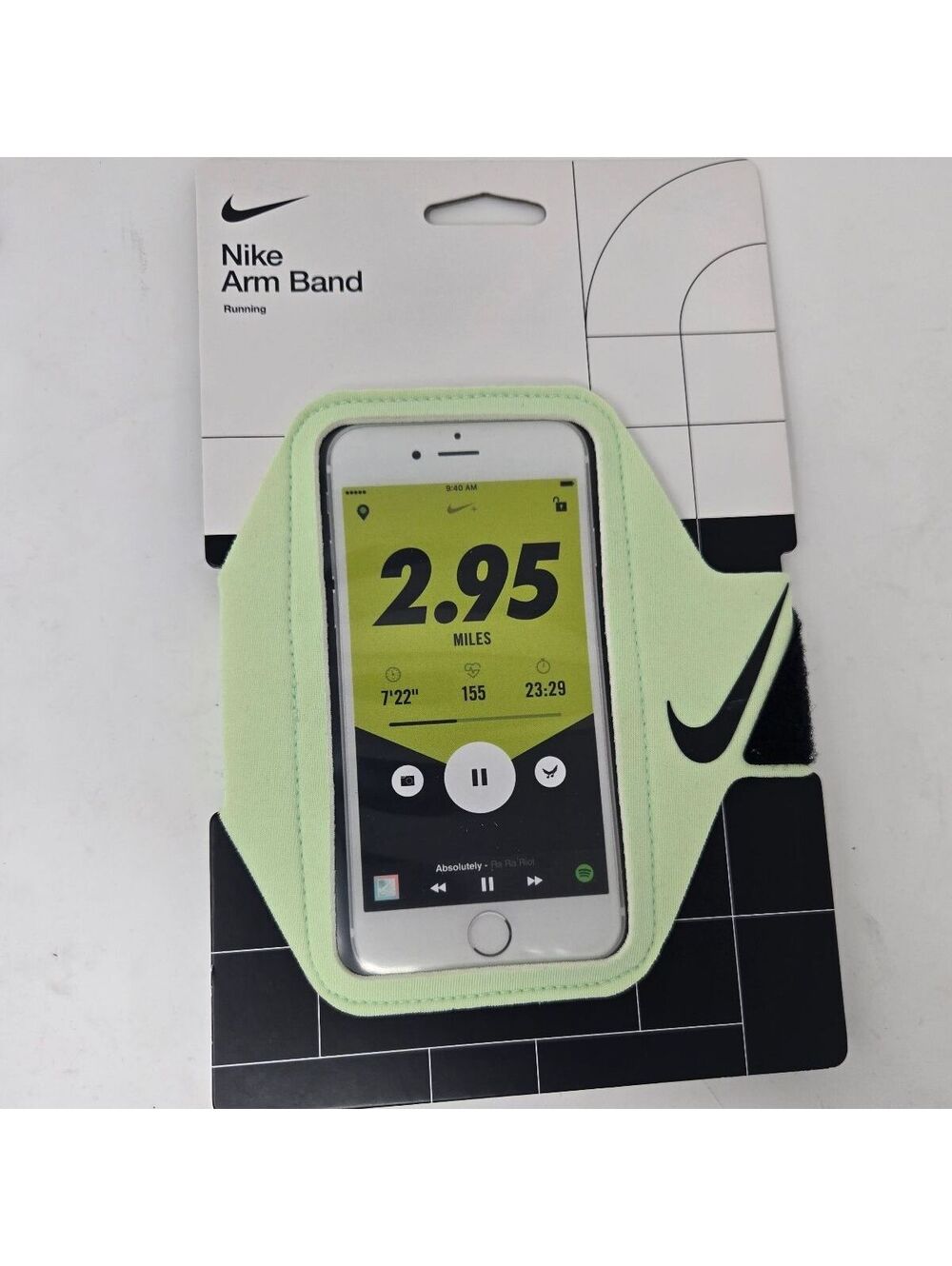 Nike Running Arm Band for Smartphones - Adjustable, Lightweight
